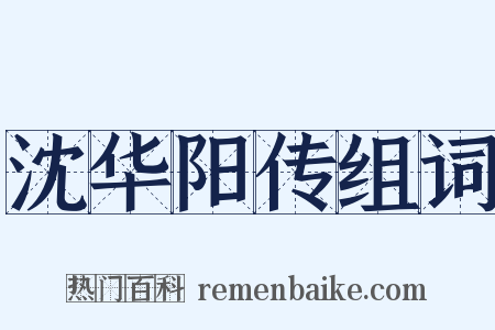 沈华阳传组词是什么意思的图片